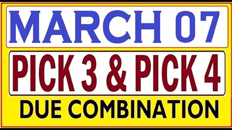 Pick 4 drawings are held every evening at 659 and aired live on local television stations. . Pick 3 and pick 4